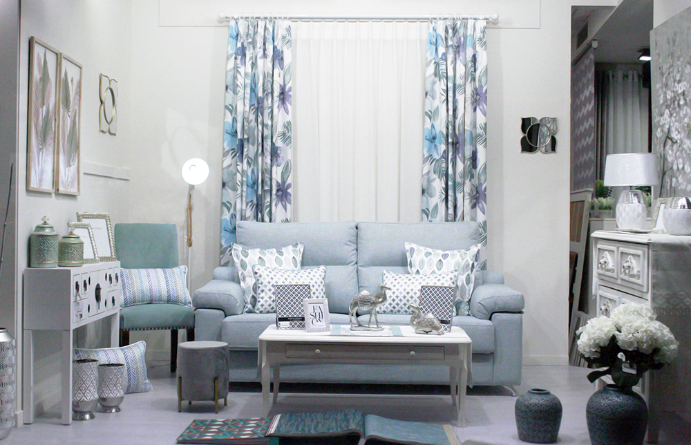 Visillo con cinta de ondas cortinas a medida hogar decoración cazorla córdoba